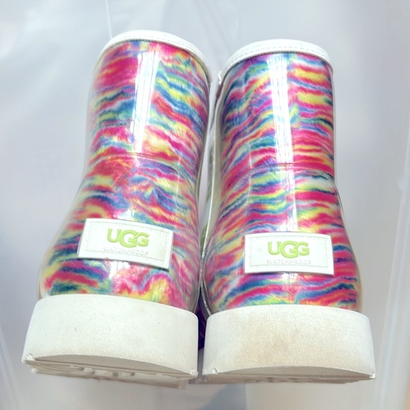 UGG Rainbow Classic Clear Mini Boot Sz 9 - Picture 9 of 14